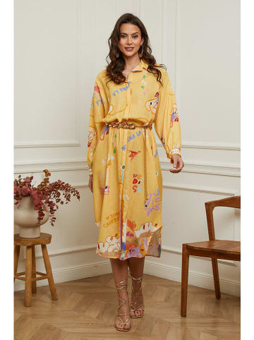 Plume Jurk "Buvio" geel