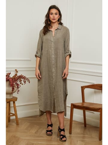 Plume Jurk "Calora" taupe