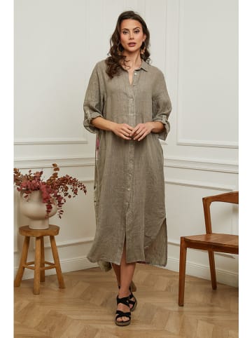 Plume Jurk "Calora" taupe