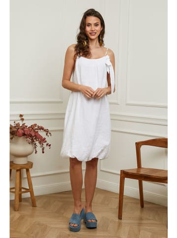 Plume Leinen-Kleid "Caspar" in Weiß