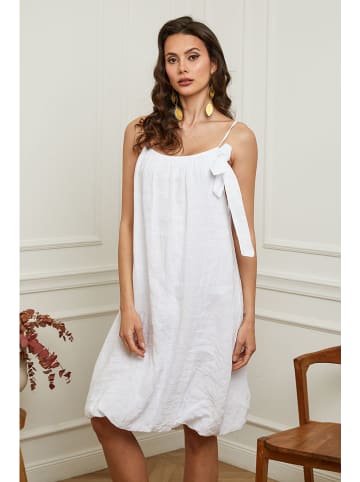 Plume Leinen-Kleid "Caspar" in Weiß