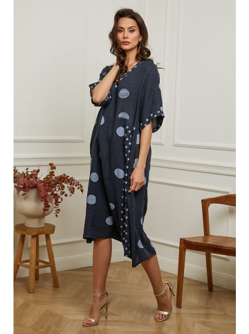 Plume Linnen jurk "Iloula" donkerblauw