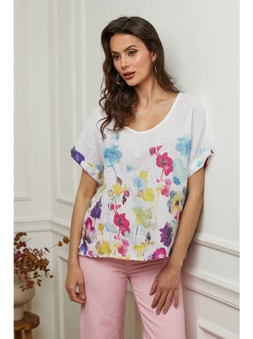 Plume Leinen-Bluse "Cantik" in Weiß