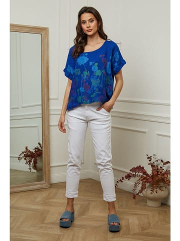 Plume Leinen-Bluse "Cantik" in Blau