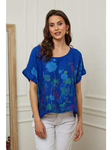 Plume Leinen-Bluse "Cantik" in Blau
