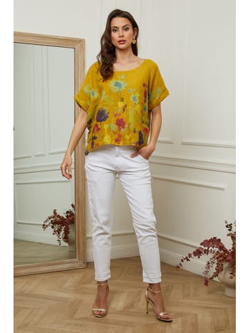 Plume Leinen-Bluse "Cantik" in Gelb