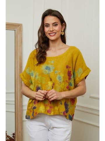 Plume Leinen-Bluse "Cantik" in Gelb