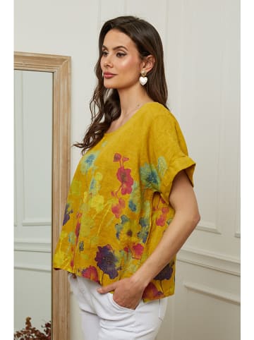 Plume Leinen-Bluse "Cantik" in Gelb