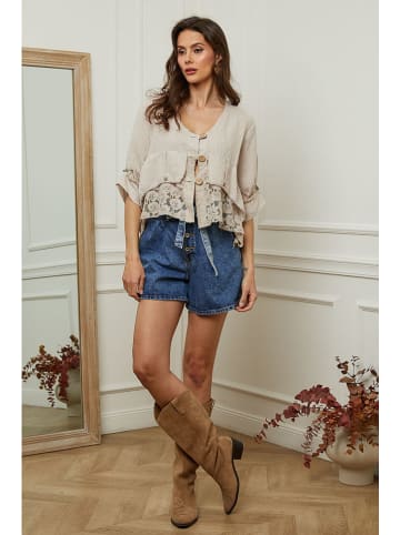 Plume Linnen blouse "Coleth" beige