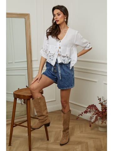 Plume Leinen-Bluse "Coleth" in Weiß