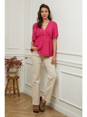 Plume Linnen shirt "Danel" fuchsia