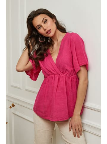 Plume Linnen shirt "Danel" fuchsia