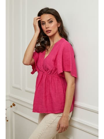 Plume Linnen shirt "Danel" fuchsia