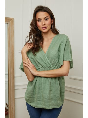 Plume Leinen-Shirt "Danel" in Grün