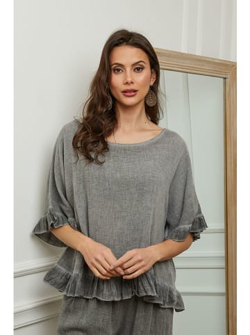 Plume Bluse "Dress" in Grau
