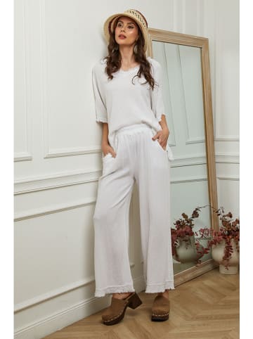 La Compagnie Du Lin Blouse "Folies" wit