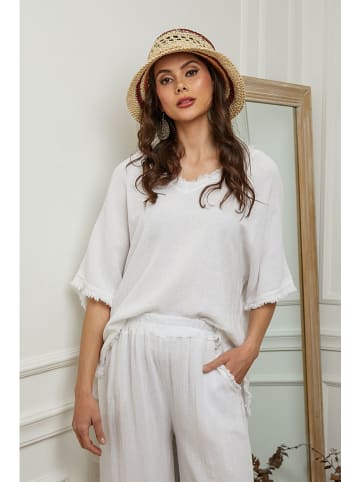 La Compagnie Du Lin Blouse "Folies" wit