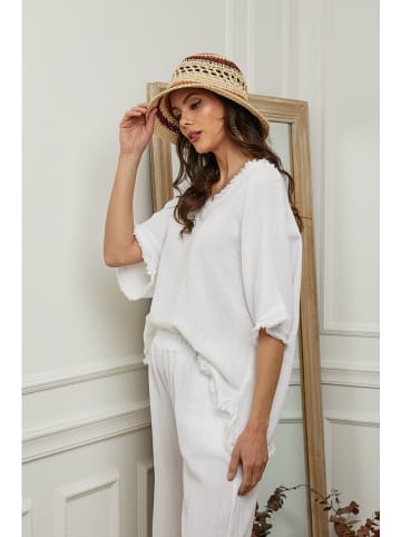 La Compagnie Du Lin Blouse "Folies" wit