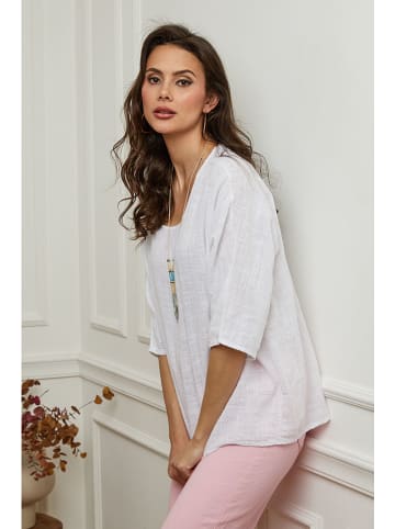 Plume Bluse "Guimauve" in Weiß