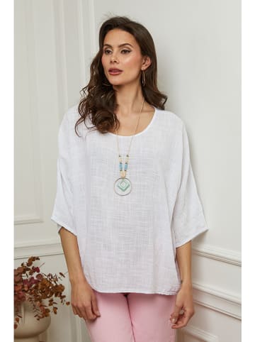 Plume Blouse "Guimauve" wit