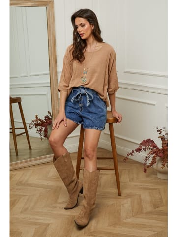 Plume Bluse "Guimauve" in Camel