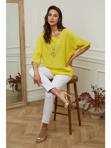 Fleur de Lin Bluse "Guimauve" in Gelb
