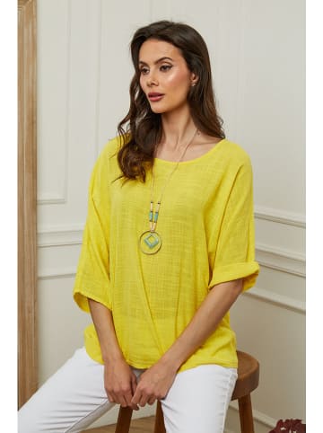 Fleur de Lin Bluse "Guimauve" in Gelb