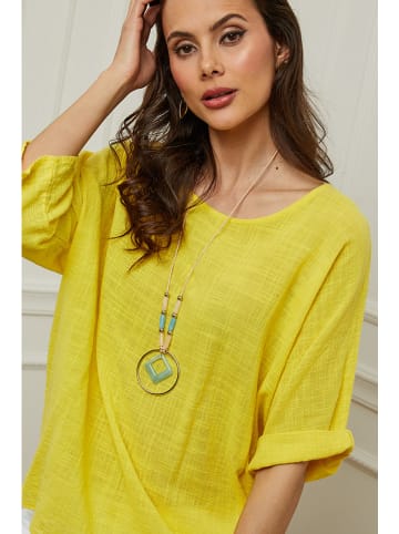 Fleur de Lin Bluse "Guimauve" in Gelb