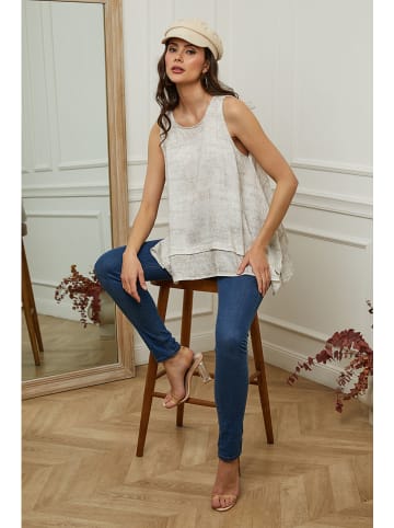 Plume Top "Mylene" w kolorze beżowym