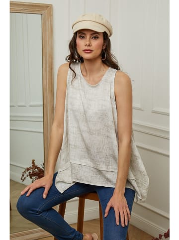 Plume Top "Mylene" w kolorze beżowym