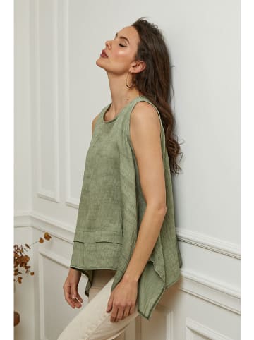 Plume Top "Mylene" w kolorze khaki