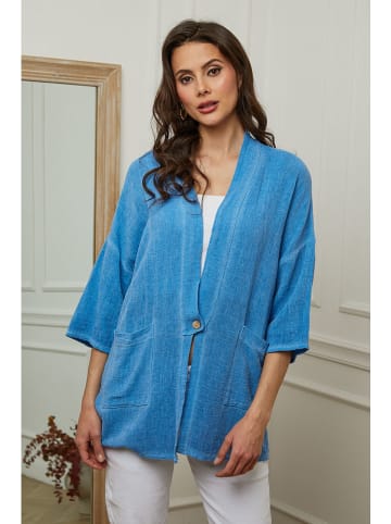 Plume Cardigan "Enolal" in Blau