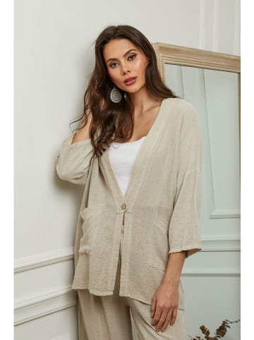 Plume Cardigan "Enolal" in Beige