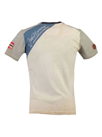Geographical Norway Koszulka "Jasri" w kolorze beżowym
