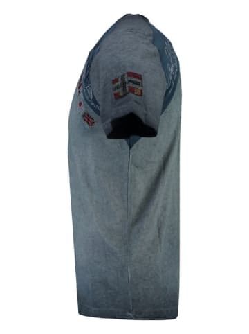Geographical Norway Shirt "Jasri" in Dunkelblau