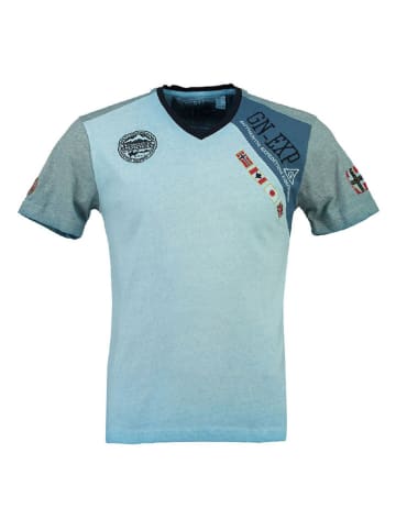 Geographical Norway Shirt "Jasri" in Hellblau