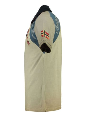 Geographical Norway Koszulka polo "Kasri" w kolorze beżowym