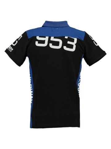 Geographical Norway Poloshirt "Kayport" in Schwarz/ Blau