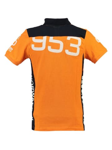 Geographical Norway Poloshirt "Kayport" oranje/zwart