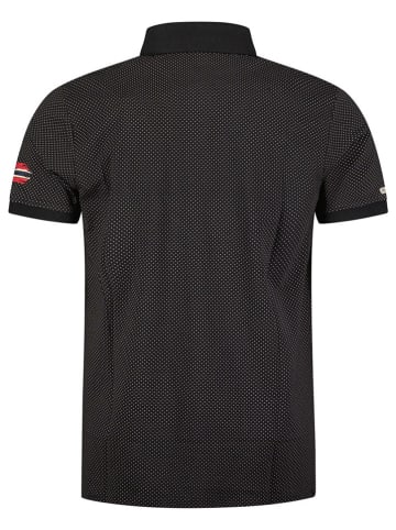 Geographical Norway Koszulka polo "Kingdom" w kolorze czarnym