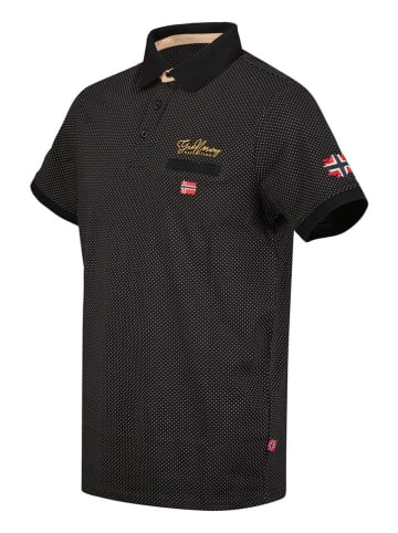 Geographical Norway Koszulka polo "Kingdom" w kolorze czarnym