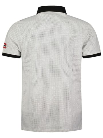 Geographical Norway Koszulka polo "Kingdom" w kolorze biało-czarnym