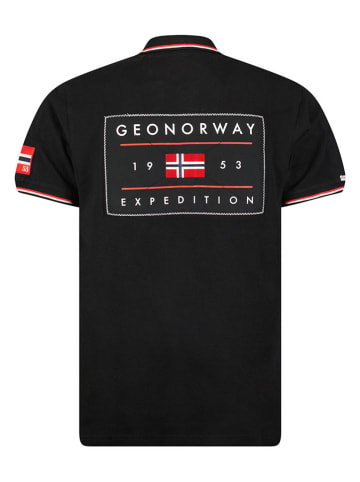 Geographical Norway Koszulka polo "Kezolo" w kolorze czarnym