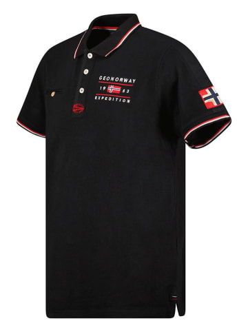 Geographical Norway Koszulka polo "Kezolo" w kolorze czarnym
