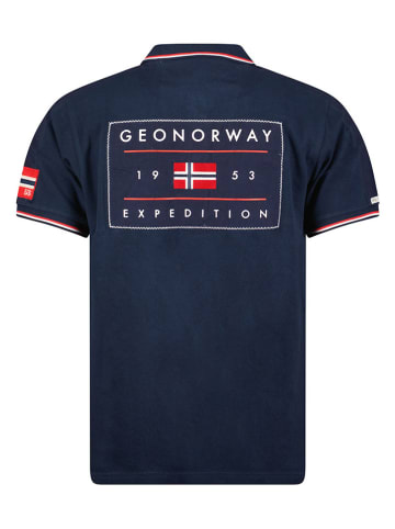 Geographical Norway Koszulka polo "Kezolo" w kolorze granatowym