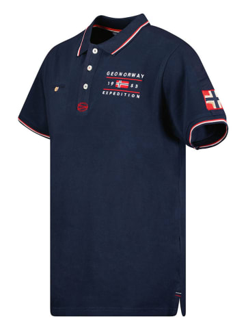 Geographical Norway Koszulka polo "Kezolo" w kolorze granatowym