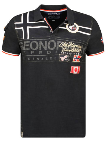 Geographical Norway Koszulka polo "Karadock" w kolorze czarnym