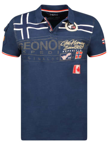 Geographical Norway Koszulka polo "Karadock" w kolorze granatowym