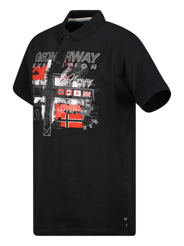 Geographical Norway Poloshirt "Ketchup" in Schwarz