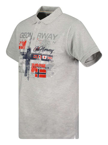 Geographical Norway Koszulka polo "Ketchup" w kolorze jasnoszarym